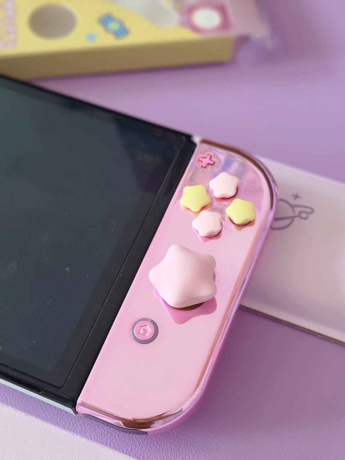 Kirby Thumb Grips for Nintendo Switch and Button Caps