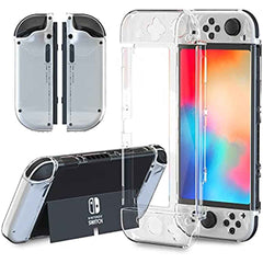 HEATFUN Protective Case for Switch OLED, Switch OLED Hard Console Case and TPU Joy Con Covers