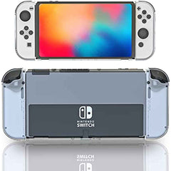 HEATFUN Protective Case for Switch OLED, Switch OLED Hard Console Case and TPU Joy Con Covers