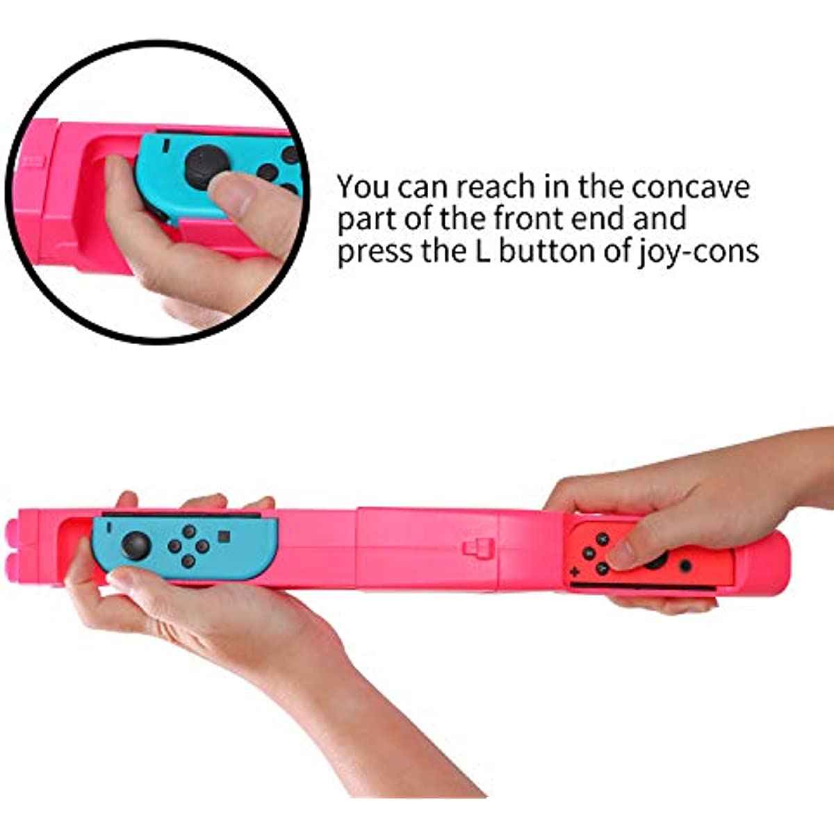 HEATFUN Nintendo Switch Gun Accessory - Pink