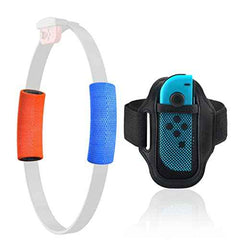 Leg Strap for Nintendo Switch Sports, Accessories Kit for Nintendo Switch Ring Fit Adventure, 1 Switch Leg Strap and 2 Ring-Con Grips (DOES NOT INCLUDE the RING)