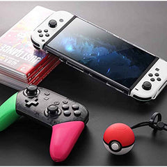 HEATFUN Switch OLED Case with Game Storage, Clear Switch OLED Hard Protective Case ( for 6 games) - Switch OLED Accessories