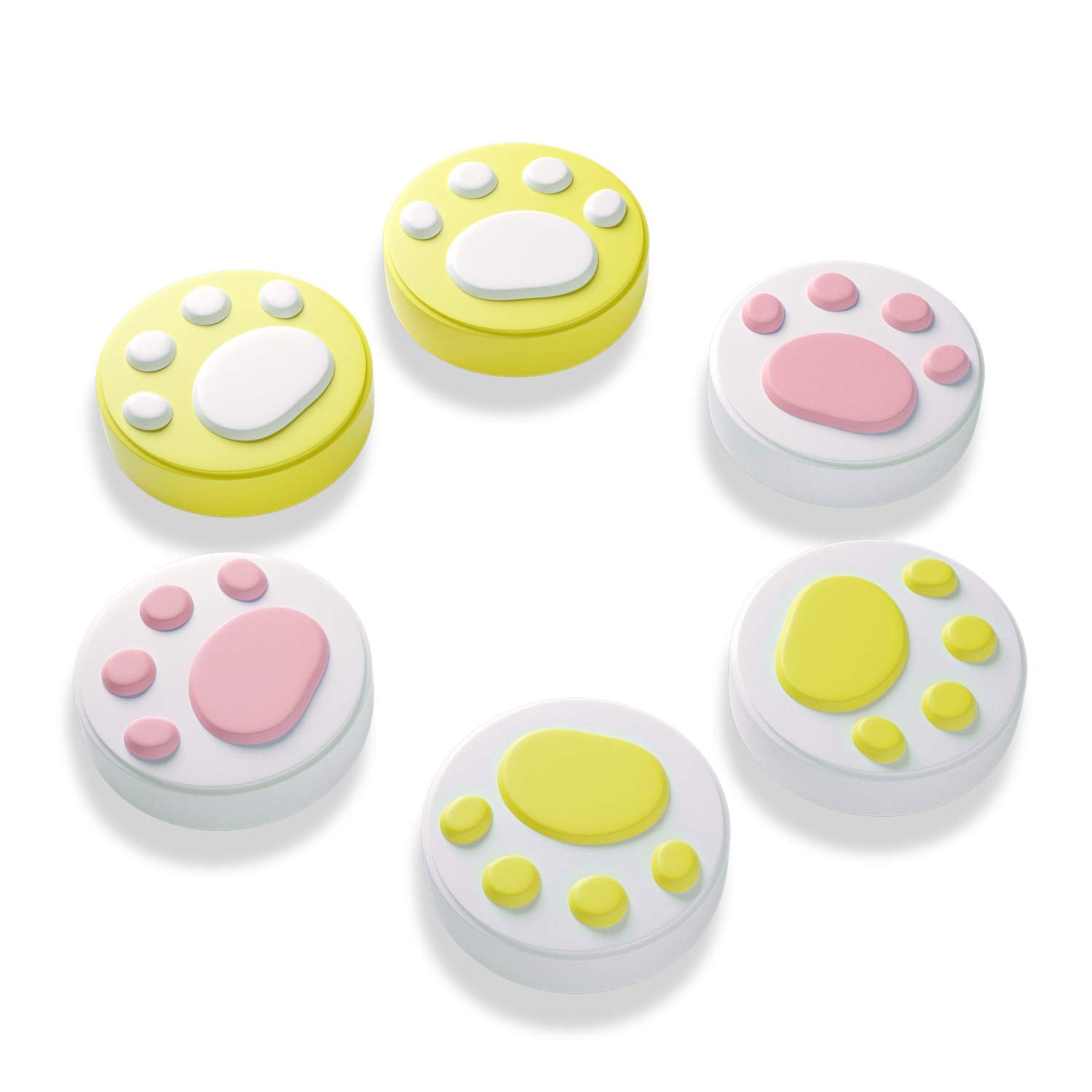 Cute Switch Thumb Grips, Soft and Comfortable Switch Flower Thumb Grips, OLED Switch Thumb Grips