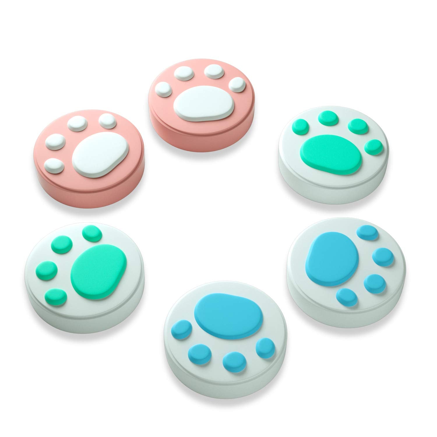 Cute Switch Thumb Grips, Soft and Comfortable Switch Flower Thumb Grips, OLED Switch Thumb Grips