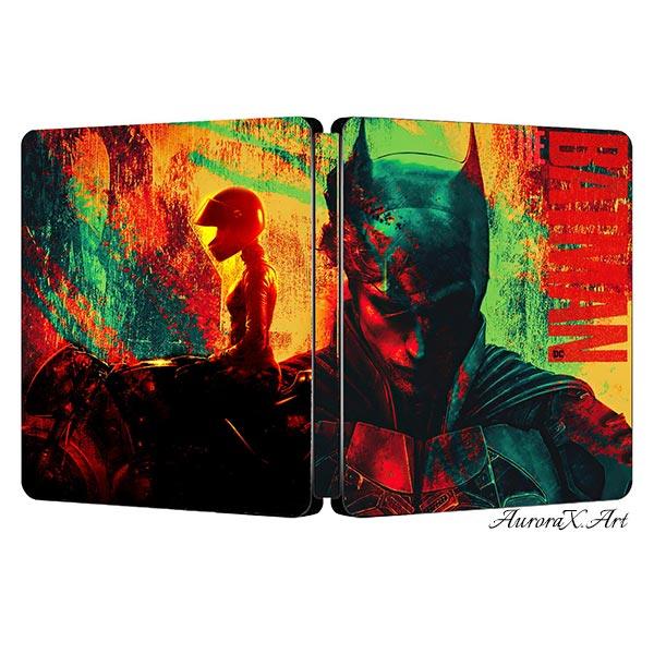 DC The Batman 2022 Film Robert Pattinson Steelbook Artwork | AuroraX.Art - Game case