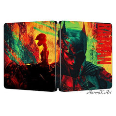 DC The Batman 2022 Film Robert Pattinson Steelbook Artwork | AuroraX.Art - Game case