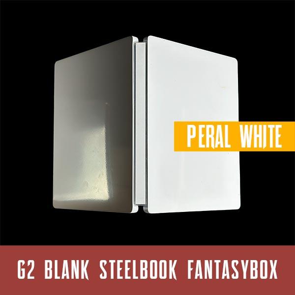 Blank Steelbook - Pearl White | GameCaseBox - Game case