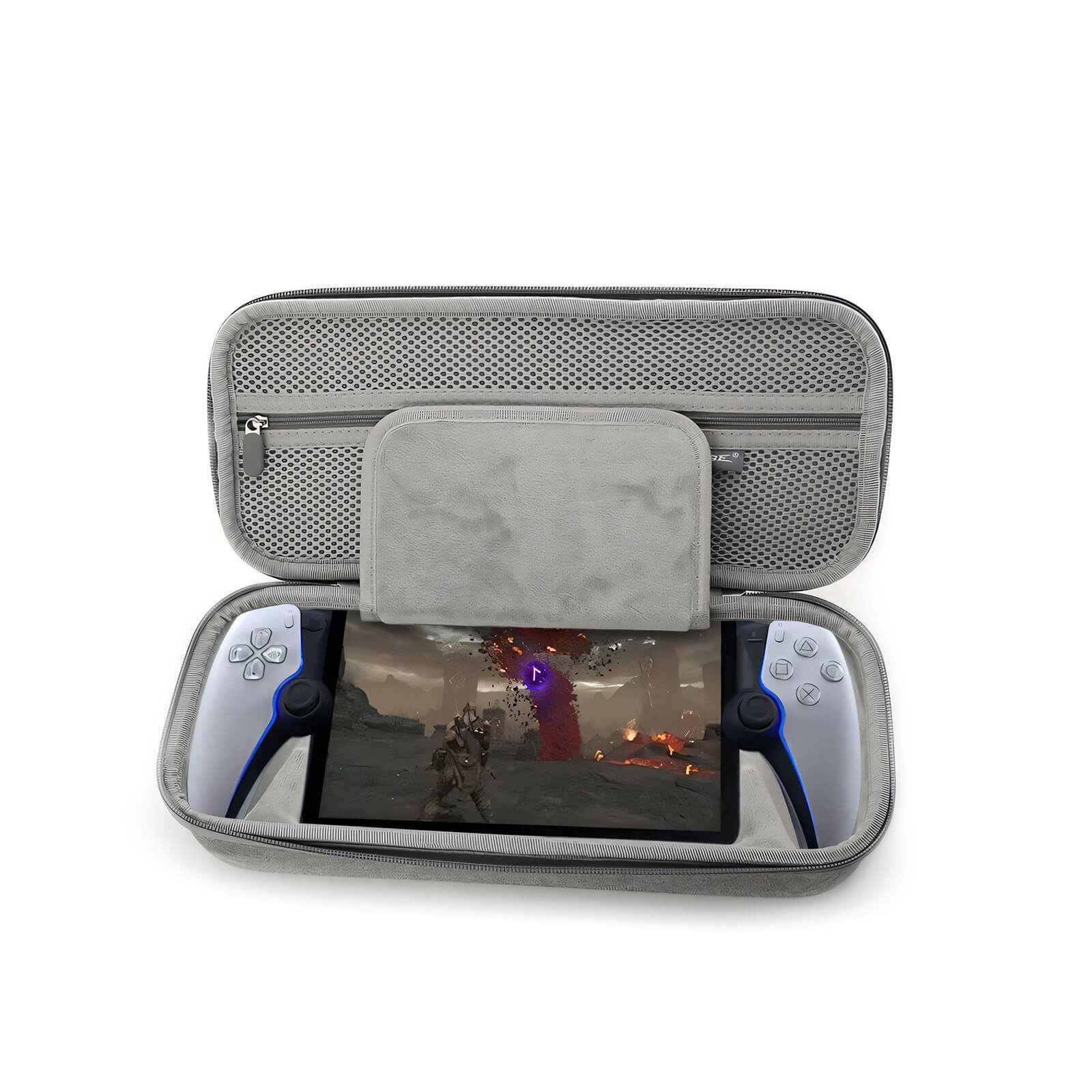 HEATFUN Carrying Travel Storage Case Compatible with Playstation Portal Remote Player, Protective Cover Case for PS5 Portal-Shockproof Anti-Scratch, Playstation Portal Accessories - Gray