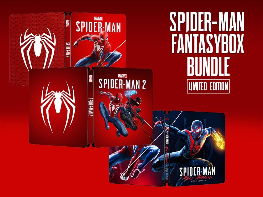 Spider-Man 1, 2 & Miles Morales Limited Bundle Edition Steelbook | GameCaseBox - Game case