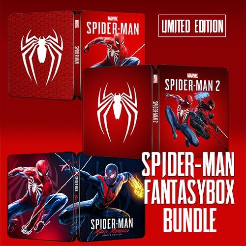 Spider-Man 1, 2 & Miles Morales Limited Bundle Edition Steelbook | GameCaseBox - Game case