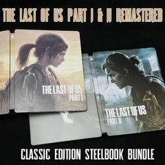 The Last of us Part I & II Remastered Classic Edition Steelbook Bundle | GameCaseBox - Game case