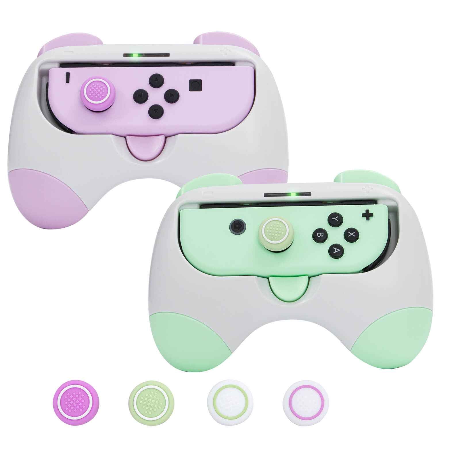 Nintendo Switch Controller Grips - 2 Packs (Blue and Green)