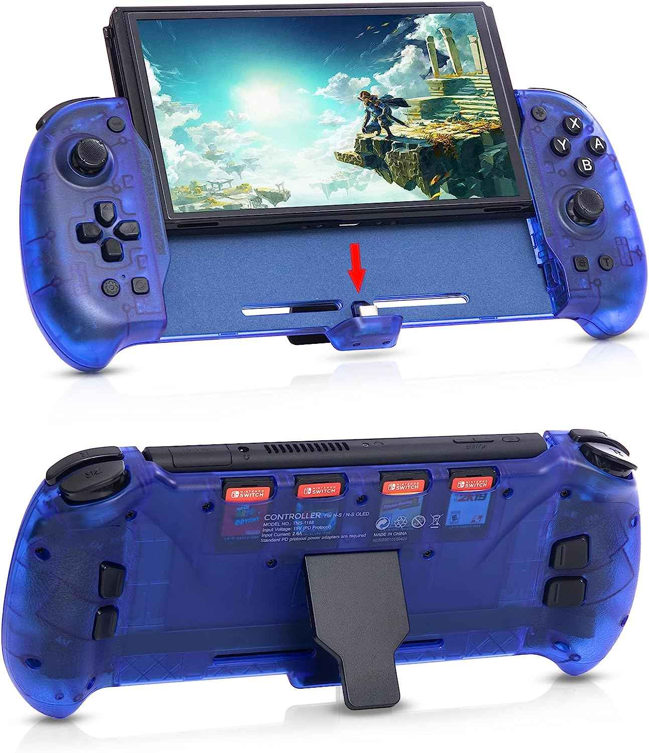 Nintendo Switch Controller Grip with Kickstand