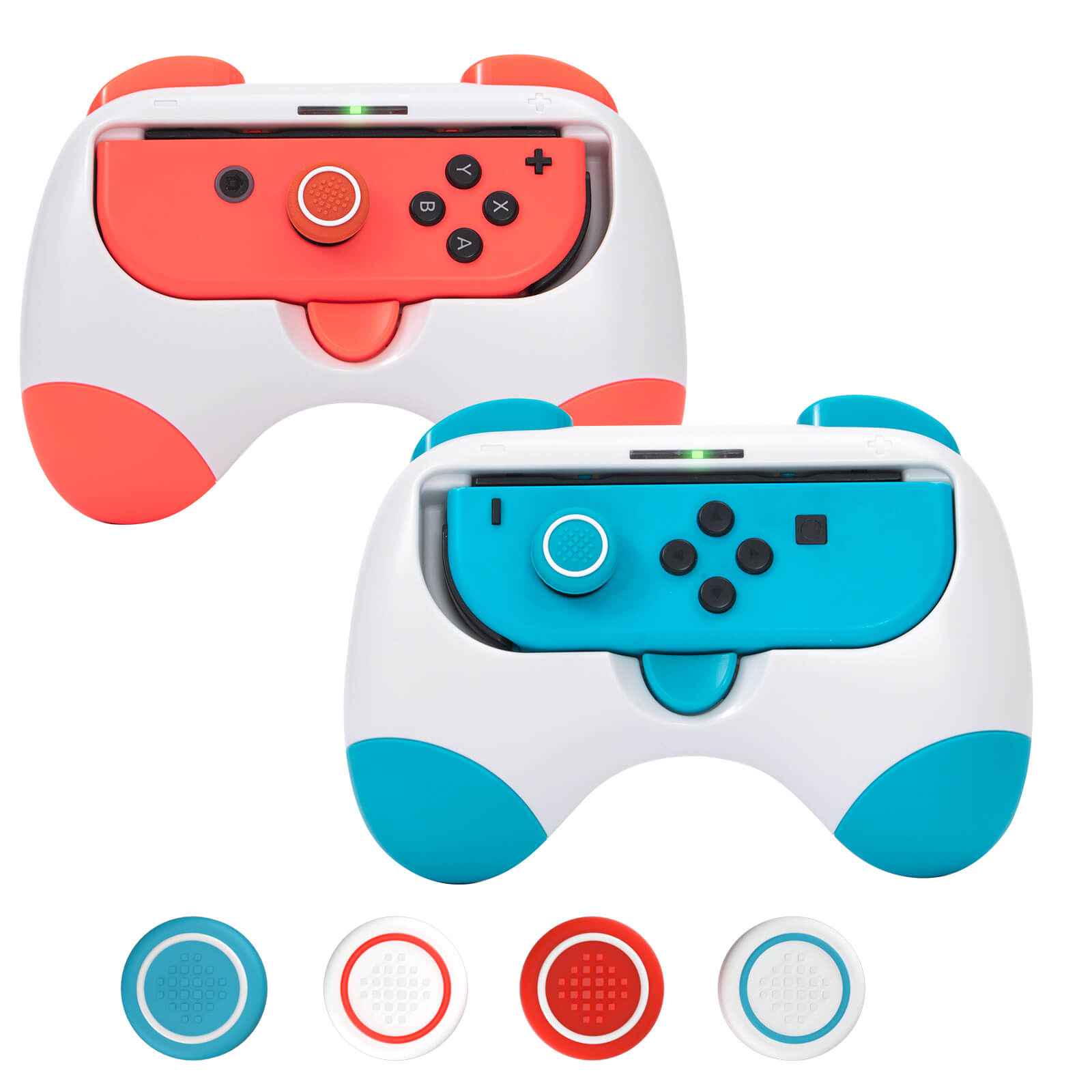 Nintendo Switch Controller Grips - 2 Packs (Blue and Green)