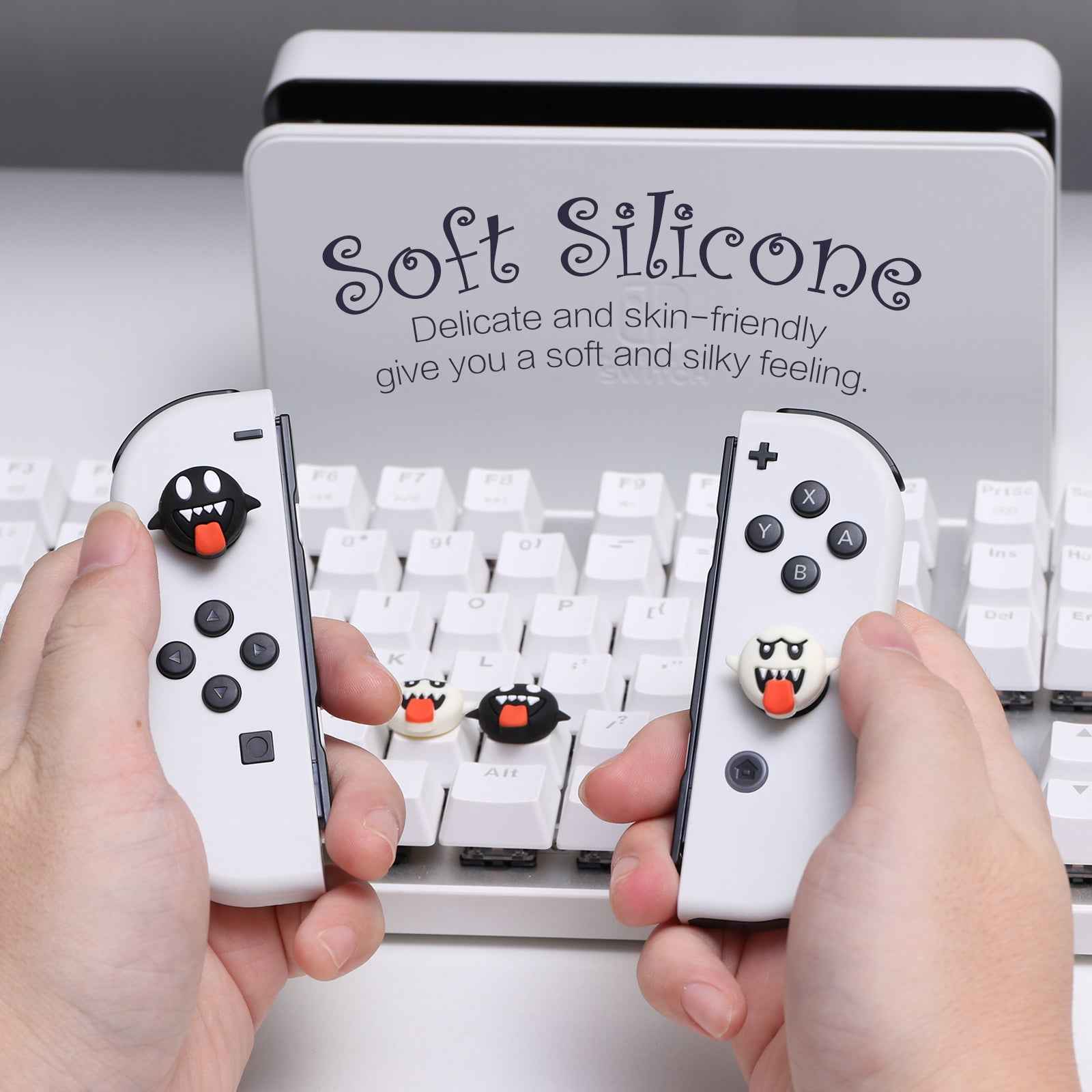 Nintendo Switch Ghost Thumb Grips - Halloween